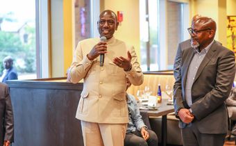 President William Ruto visited Swahili Village in New Jersey, a Kenyan restaurant run by businessman Kevin Onyona on September 17, 2023
