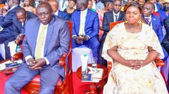 Deputy President Rigathi Gachagua with second lady, Pastor Dorcas Gachagua at a past event