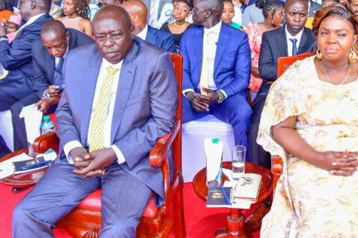 Deputy President Rigathi Gachagua with second lady, Pastor Dorcas Gachagua at a past event