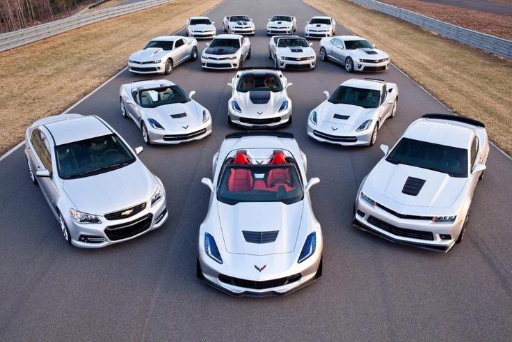 Lined up cars