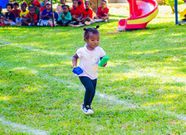 Karen Nyamu's daughter Taraya Wairimu during her school sporting activity