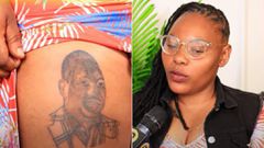 Maryanne Njoki, the lady who tattooed Mike Sonko's face on her thighs