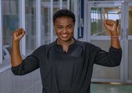 Rose Tata Wekesa, the Kenyan teacher who has broken records by conducting the longest science class ever, lasting for 62 hours, 33 minutes, and 34 seconds.