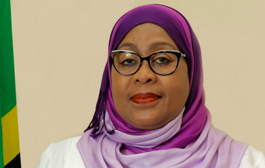 Tanzanian President Samia Suluhu Hassan