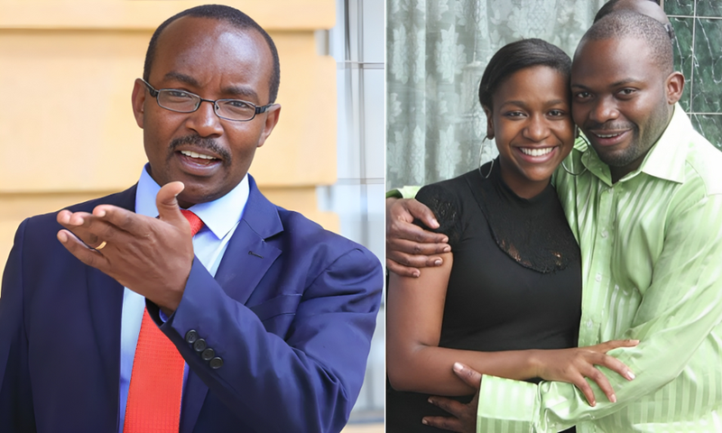 A collage of Lawyer Wahome Thuku and Esther Arunga & Quincy Timberlake