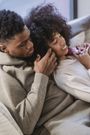 Couple cuddling