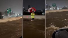 Heavy rains turn parts of Nairobi Expressway into a raging river