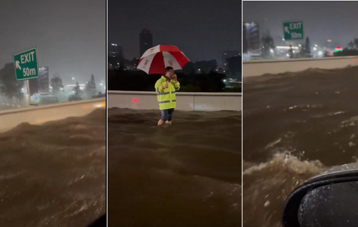 Heavy rains turn parts of Nairobi Expressway into a raging river