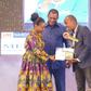Elizabeth Ochieng' receives her Journalist of the Year award on May 3, 2024