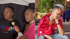 A collage of Sheryl Gabriella& her boyfriend and content creator Kabugi