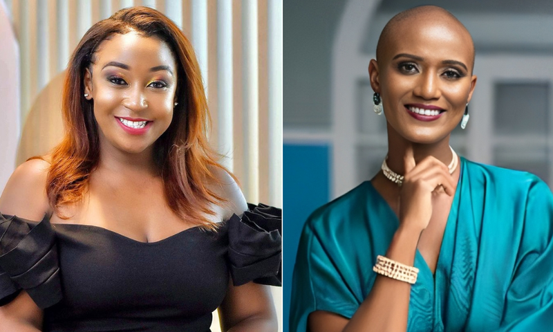 From left: Betty Kyallo & Ythera cosmetic founder Ann Njoroge