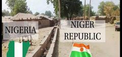 Popular photo of a boarder between Niger and Nigeria