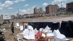 Disruption at Azimio rally in Githurai