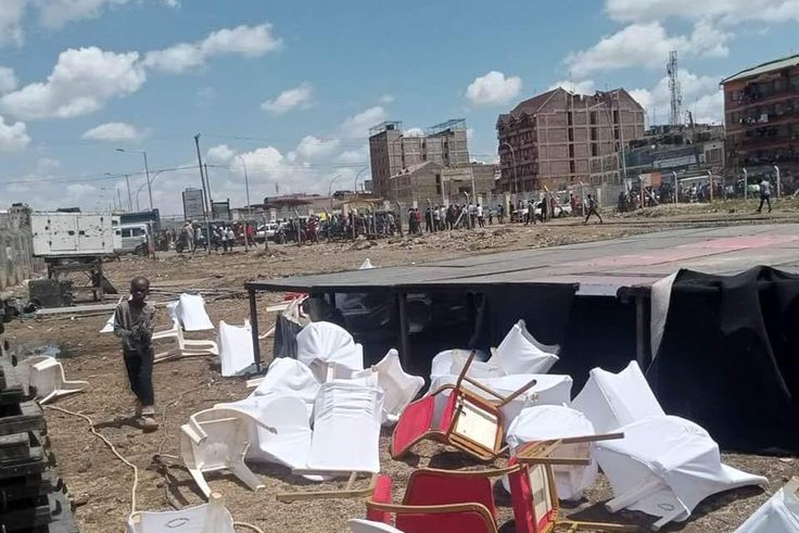 Disruption at Azimio rally in Githurai