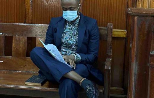 Jowie Irungu in court on March 8, 2024
