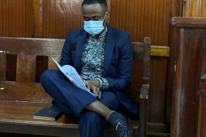Jowie Irungu in court on March 8, 2024