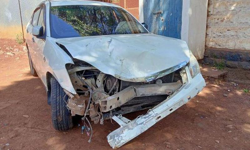 The vehicle rammed into Kiamwangi MCA Kung'u Wanjiku’s car from behind