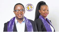 David Mwaure and his running mate Ruth Mwaure