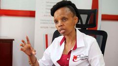 The Kenya Universities and Colleges Central Placement Service Chief Executive Officer Agnes Mercy Wahome.