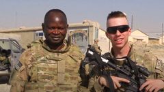 George Okoth with a colleague from the US Army