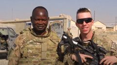 George Okoth with a colleague from the US Army