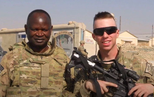George Okoth with a colleague from the US Army