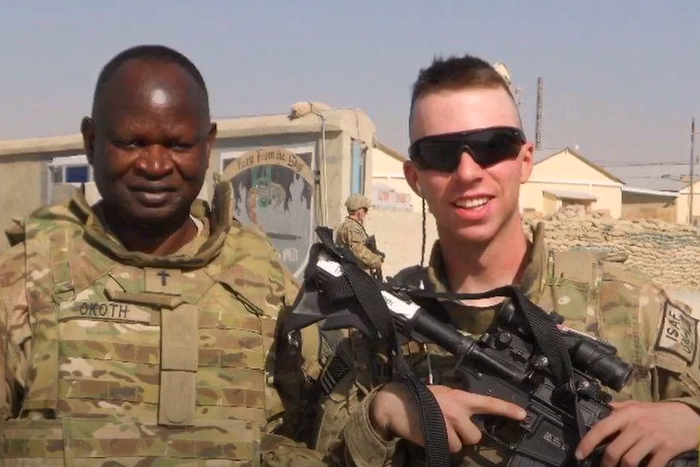 George Okoth with a colleague from the US Army