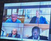 President William Ruto in a virtual meeting with Bill Gates and officials of the Gates Foundation on August 21, 2023