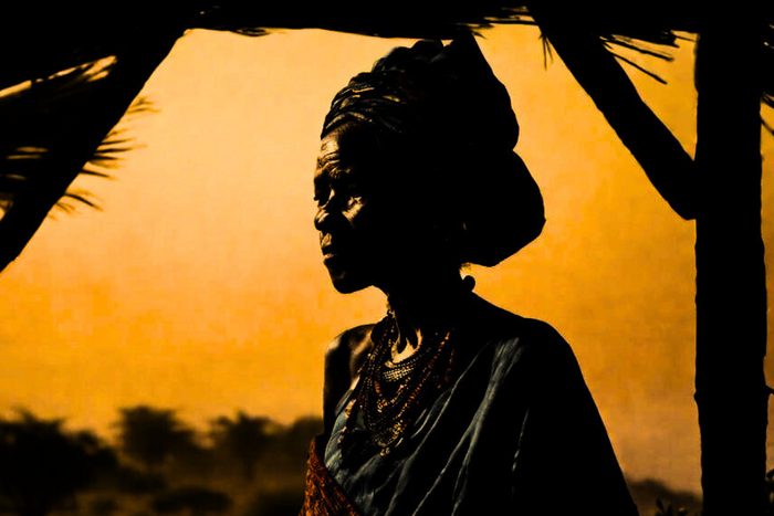 AI generated image of an elderly woman