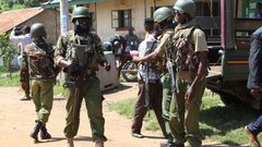 Police officers during a past operation