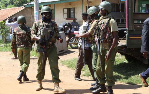 Police officers during a past operation