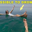 The high salinity makes it impossible to drown [Youtube]