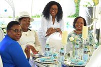 Aisha Jumwa, Susan Kihika, Anne Waiguru and Bahati MP Njoki when they attended a birthday party for Nakuru Governor Susan Kihika's daughter, Tiffany Kiarie