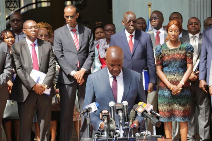 Education CS Ezekiel Machogu releases Form One placement results for 2022 KCPE Candidates