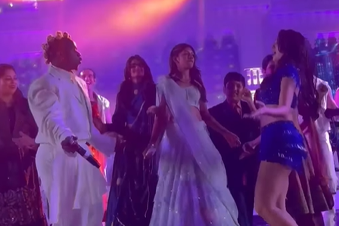 Rayvanny performing at a wedding reception in India