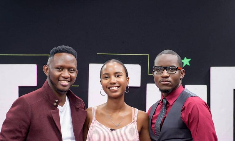 Daddie Marto, Mariam Bishar and Nick Kwach