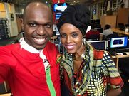 Larry Madowo and the late Jahmby Koikai during their days on NTV