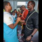 Julie Gichuru's son during his Ithemba