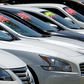 FILE PHOTO: Automobiles are shown for sale at a car dealership in Carlsbad, California