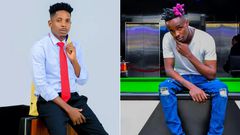 Eric Omondi [left] and Odi Wa Muranga