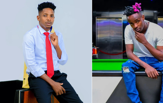 Eric Omondi [left] and Odi Wa Muranga