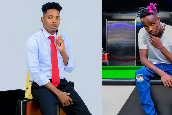 Eric Omondi [left] and Odi Wa Muranga