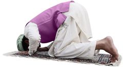 A Muslim praying