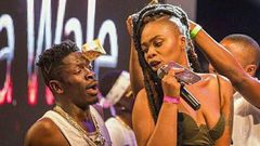 Shatta Wale and Michy performing together