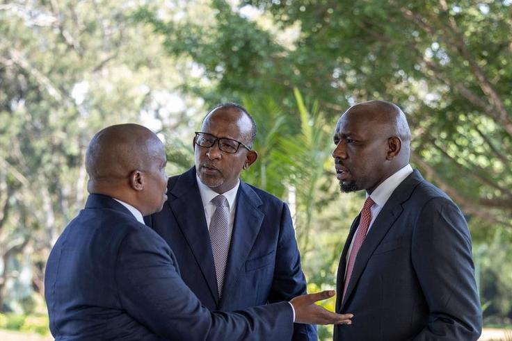 Former Cabinet Secretaries Kithure Kindiki, Aden Duale and Kipchumba Murkomen
