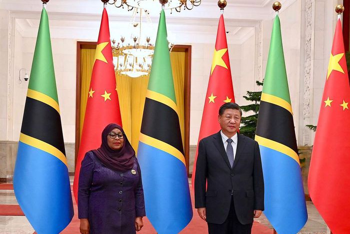 President of Tanzania Samia Suluhu Hassan and President of China, President Xi Xinping