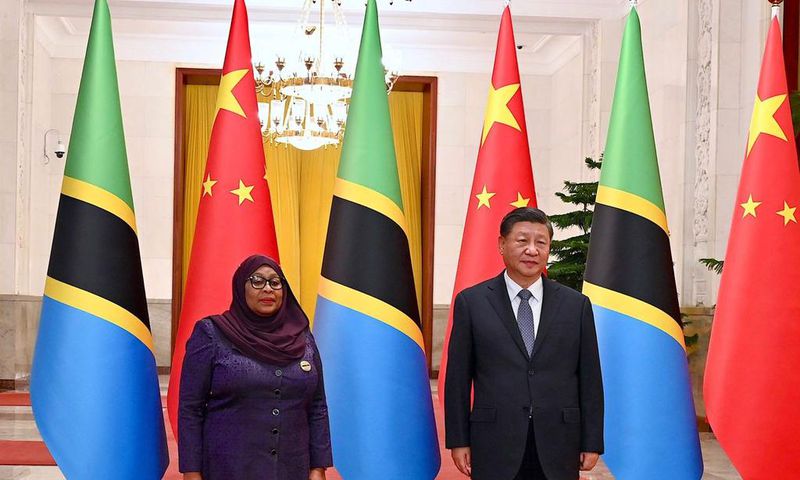 President of Tanzania Samia Suluhu Hassan and President of China, President Xi Xinping
