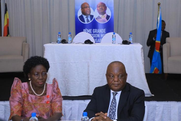 Ministers Hon Rebecca Kadaga, and Antipas Nyamwisi