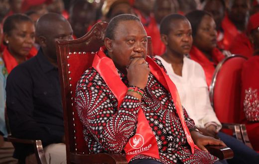 Former President Uhuru Kenyatta during the Jubilee Party National Delegates Conference on May 22, 2023.