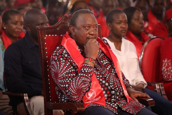 Former President Uhuru Kenyatta during the Jubilee Party National Delegates Conference on May 22, 2023.